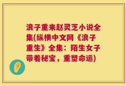 浪子重来赵灵芝小说全集(纵横中文网《浪子重生》全集：陌生女子带着秘宝，重塑命运)