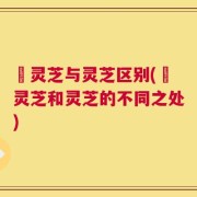 艼灵芝与灵芝区别(艼灵芝和灵芝的不同之处)