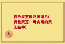 青色灵芝能吃吗图片(青色灵芝：可食用的灵芝品种)