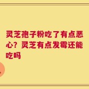 灵芝孢子粉吃了有点恶心？灵芝有点发霉还能吃吗