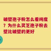 破壁孢子粉怎么看纯度？为什么灵芝孢子粉去壁比破壁的更好