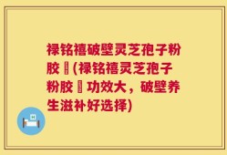 禄铭禧破壁灵芝孢子粉胶蘘(禄铭禧灵芝孢子粉胶蘘功效大，破壁养生滋补好选择)