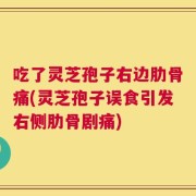 吃了灵芝孢子右边肋骨痛(灵芝孢子误食引发右侧肋骨剧痛)