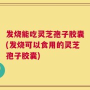 发烧能吃灵芝孢子胶囊(发烧可以食用的灵芝孢子胶囊)