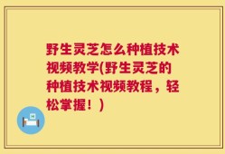 野生灵芝怎么种植技术视频教学(野生灵芝的种植技术视频教程，轻松掌握！)