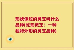 形状像蛇的灵芝叫什么品种(蛇形灵芝：一种独特外形的灵芝品种)