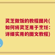 灵芝做饭的教程图片(如何将灵芝用于烹饪：详细实用的图文教程)
