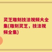灵芝雕刻技法视频大全集(雕刻灵芝，技法视频全集)