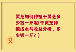 灵芝如何种植干灵芝多少钱一斤呢(干灵芝种植成本与收益分析，多少钱一斤？)
