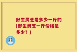 野生灵芝是多少一斤的(野生灵芝一斤价格是多少？)