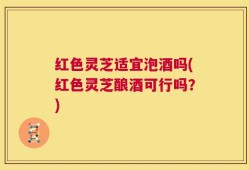 红色灵芝适宜泡酒吗(红色灵芝酿酒可行吗？)