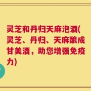 灵芝和丹归天麻泡酒(灵芝、丹归、天麻酿成甘美酒，助您增强免疫力)