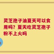 灵芝孢子油夏天可以食用吗？夏天吃灵芝孢子粉不上火吗