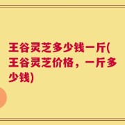 王谷灵芝多少钱一斤(王谷灵芝价格，一斤多少钱)