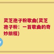 灵芝孢子粉歌曲(灵芝孢子粉：一首歌曲的奇妙旅程)