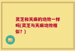 灵芝和天麻的功效一样吗(灵芝与天麻功效相似？)
