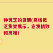 种灵芝的货架(高档灵芝货架展示，愈发精致和高端)