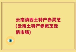 云南滇西土特产赤灵芝(云南土特产赤灵芝走俏市场)