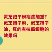 灵芝孢子粉癌症加重？灵芝孢子粉、灵芝孢子油，真的有抗癌细胞的效果吗
