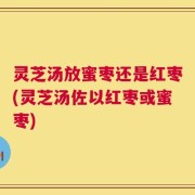 灵芝汤放蜜枣还是红枣(灵芝汤佐以红枣或蜜枣)