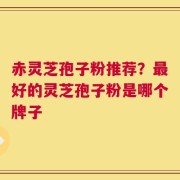 赤灵芝孢子粉推荐？最好的灵芝孢子粉是哪个牌子