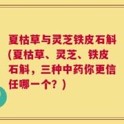 夏枯草与灵芝铁皮石斛(夏枯草、灵芝、铁皮石斛，三种中药你更信任哪一个？)