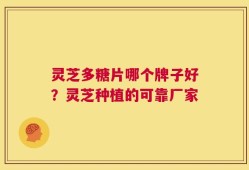灵芝多糖片哪个牌子好？灵芝种植的可靠厂家