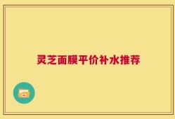 灵芝面膜平价补水推荐