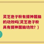 灵芝孢子粉有提神醒脑的功效吗(灵芝孢子粉具有提神醒脑功效？)