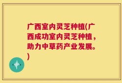广西室内灵芝种植(广西成功室内灵芝种植，助力中草药产业发展。)