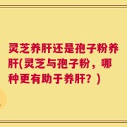灵芝养肝还是孢子粉养肝(灵芝与孢子粉，哪种更有助于养肝？)