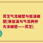 灵芝气流破壁与低温破壁(用低温与气流两种方法破壁——灵芝)