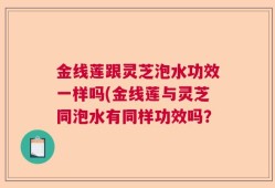 金线莲跟灵芝泡水功效一样吗(金线莲与灵芝同泡水有同样功效吗？