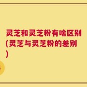 灵芝和灵芝粉有啥区别(灵芝与灵芝粉的差别)