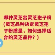 哪种灵芝出灵芝孢子粉(灵芝品种决定灵芝孢子粉质量，如何选择适合的灵芝品种？)