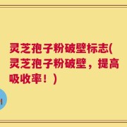 灵芝孢子粉破壁标志(灵芝孢子粉破壁，提高吸收率！)