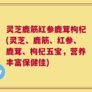 灵芝鹿筋红参鹿茸枸杞(灵芝、鹿筋、红参、鹿茸、枸杞五宝，营养丰富保健佳)