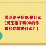 灵芝孢子粉00是什么(灵芝孢子粉00的作用和功效是什么？)