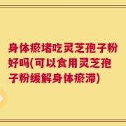 身体瘀堵吃灵芝孢子粉好吗(可以食用灵芝孢子粉缓解身体瘀滞)