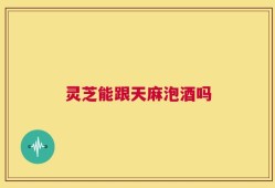 灵芝能跟天麻泡酒吗