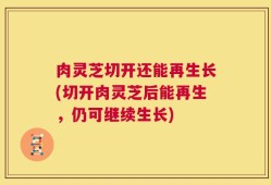 肉灵芝切开还能再生长(切开肉灵芝后能再生，仍可继续生长)