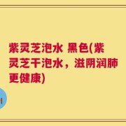 紫灵芝泡水 黑色(紫灵芝干泡水，滋阴润肺更健康)