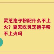 灵芝孢子粉配什么不上火？夏天吃灵芝孢子粉不上火吗