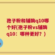 孢子粉和辅酶q10哪个好(孢子粉vs辅酶q10：哪种更好？)