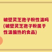 破壁灵芝孢子粉性温吗(破壁灵芝孢子粉属于性温偏热的食品)