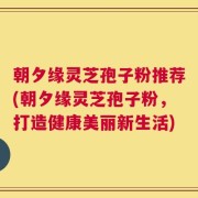 朝夕缘灵芝孢子粉推荐(朝夕缘灵芝孢子粉，打造健康美丽新生活)
