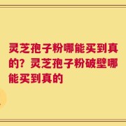 灵芝孢子粉哪能买到真的？灵芝孢子粉破壁哪能买到真的