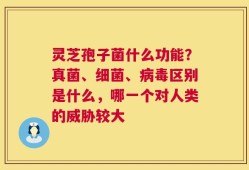 灵芝孢子菌什么功能？真菌、细菌、病毒区别是什么，哪一个对人类的威胁较大