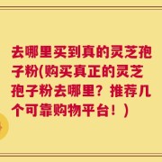 去哪里买到真的灵芝孢子粉(购买真正的灵芝孢子粉去哪里？推荐几个可靠购物平台！)