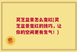 灵芝盆景怎么变红(灵芝盆景变红的技巧，让你的空间更有生气！)